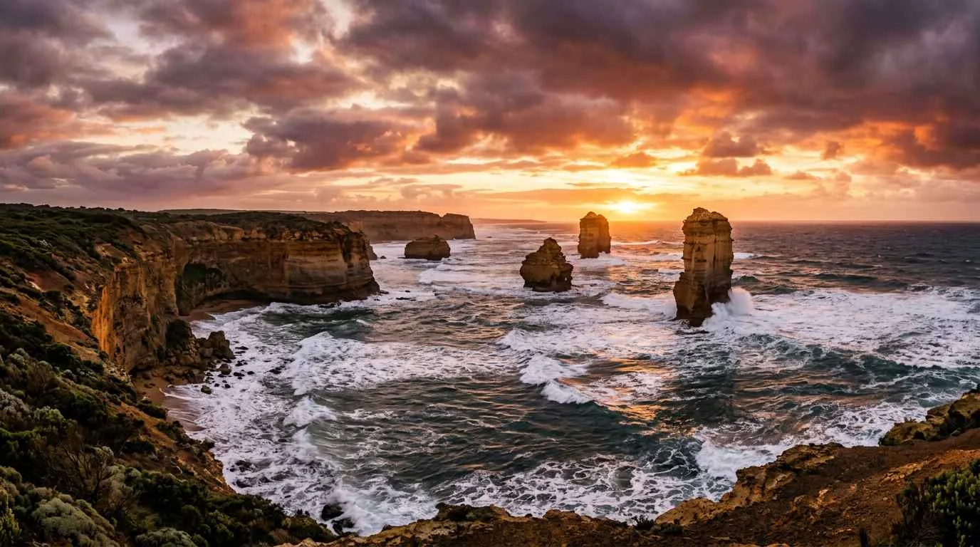 Twelve Apostles sea stacks