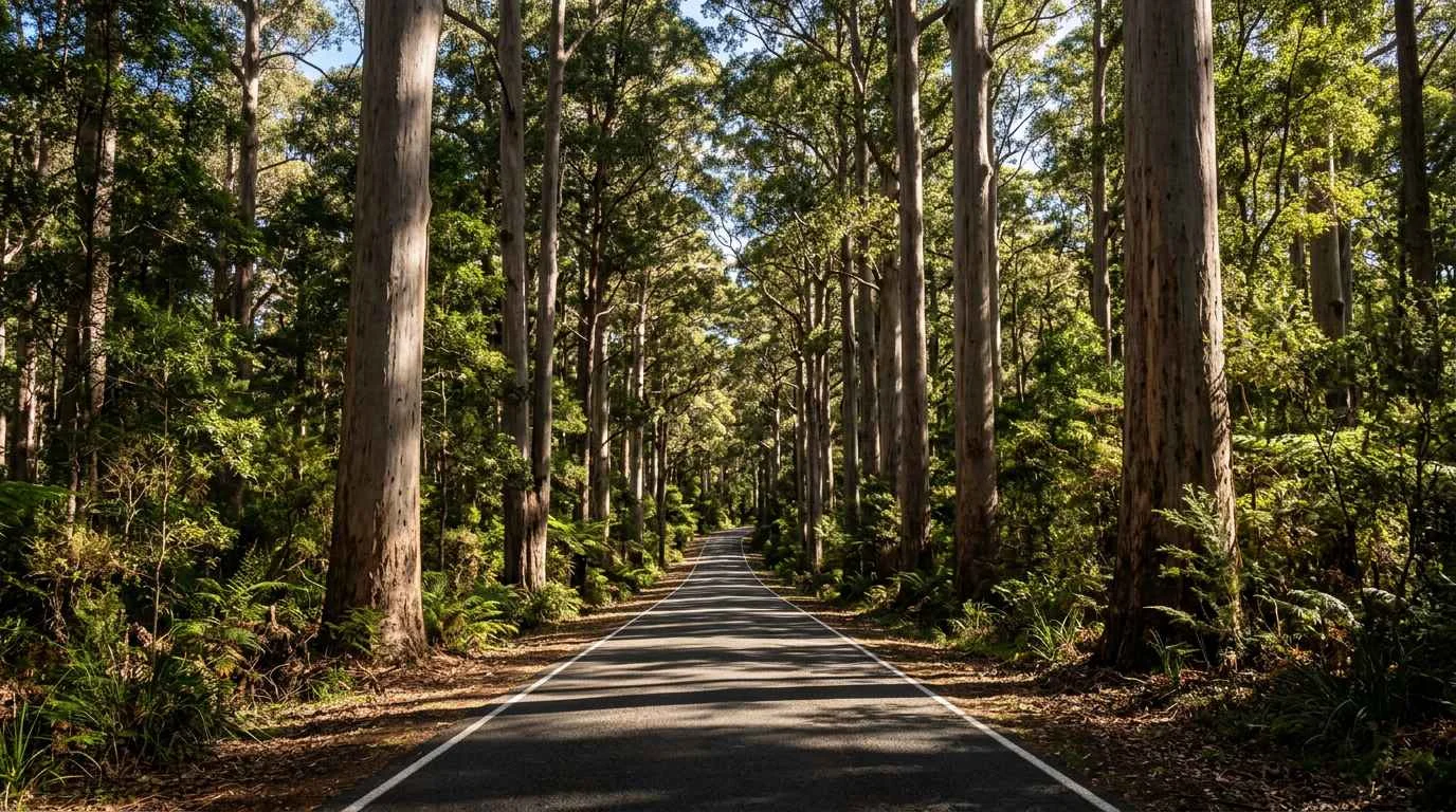 Karri forest road
